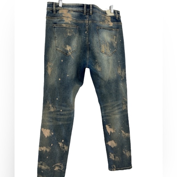 Embellish, distressed stretch, retro grunge, denim jeans, size 38 - Picture 4 of 12